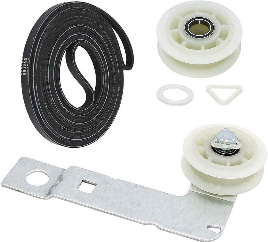 Droger Poelie Kit Wasdroger Onderdelen Wasdroger Reparatie Verbeterde Kogellagers 935 Inch Riemlengte Zwart