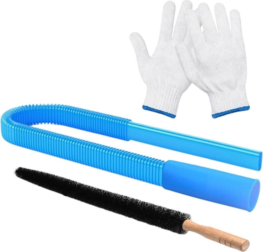 Droger Reinigingsset Ventilatieborstel Kit Droger Onderhoud Flexibele Lange Borstel 30 Inch Borstel Grijs