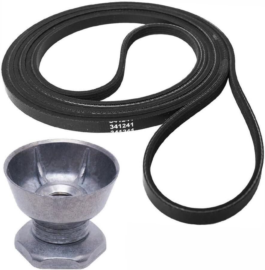 Droger Riem Kit Trommel Riem Apparaat Reparatie Brede Compatibiliteit 1 Riem 1 Katrol Zwart