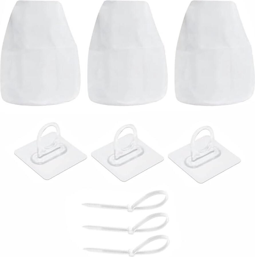 Droger Vent Pluisvanger Pluiszak Droger Onderhoud Versterkte Randen 3 stuks Nylon