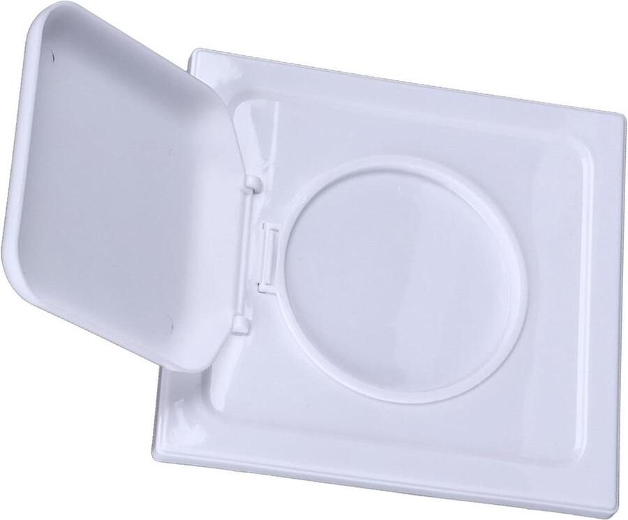 Droger Ventilatie Deksel Buitenafvoer Efficiënte Droging Dubbele Deur Ontwerp 10.4 cm Buizen Wit