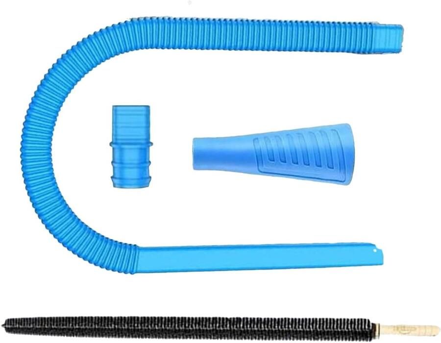 Droger Ventilatie Reiniger Droger Pluisborstel Droger Onderhoud Flexibele Lange Borstel 80 cm Blauw