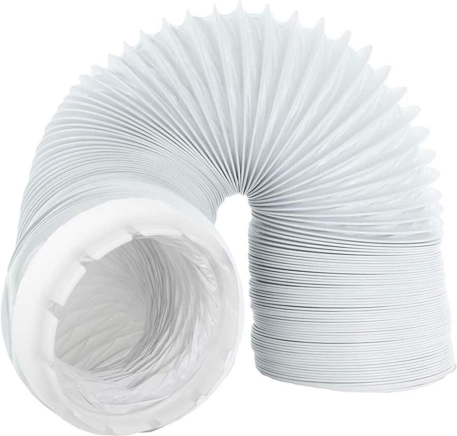 Droger Ventilatielang Afvoerslang Droger Ontluchting Inclusief Adapter 4 Meter Wit