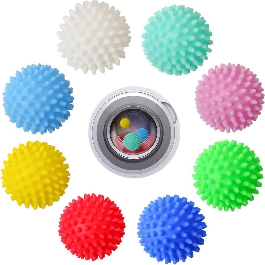 Drogerballen voor wasmachine en droger 8 stuks wasbal voor een snellere droging