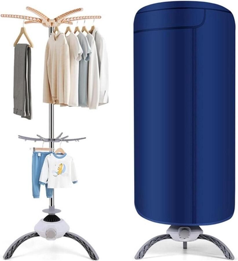 Drogere Kleding Kledingdroger Snel Drogen Opvouwbaar Ontwerp 12kg Capaciteit Blauw
