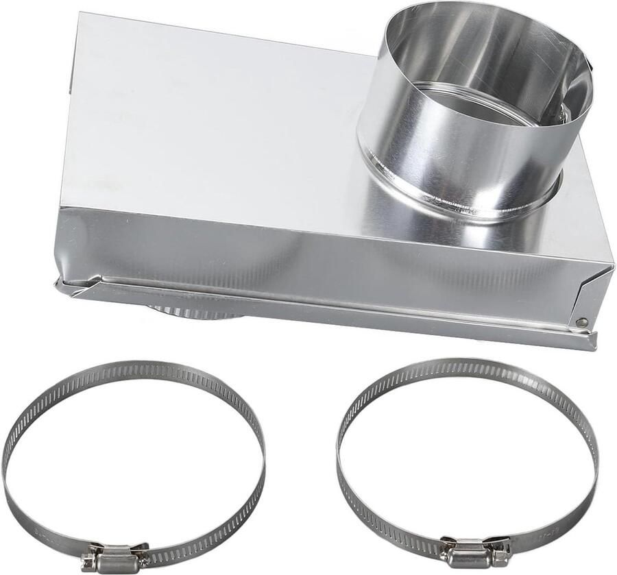 Droger Vent Kit Universele Ventilatie Efficiënte Luchtstroom Soepel Aluminium 28 x 17 x 15 cm Aluminiumkleur