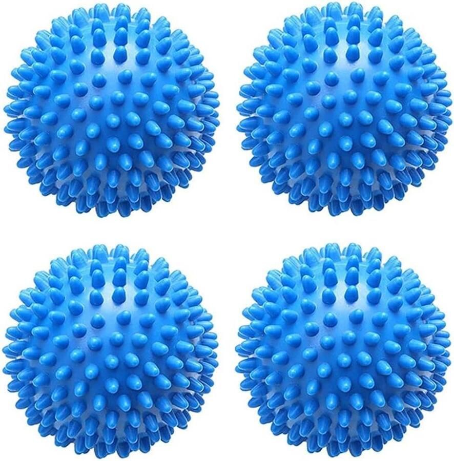 Droogballen Set Wasmachine Ballen Sneller Drogen Herbruikbaar PVC 6.5 cm diameter Blauw