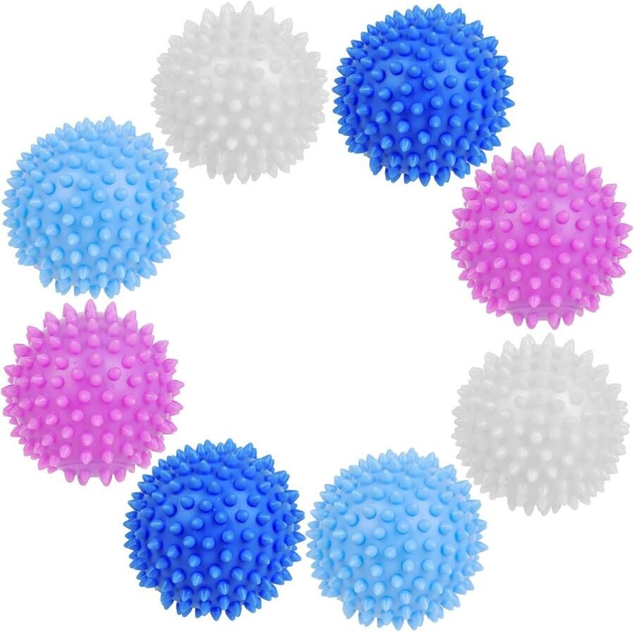 Droogballen Wasballen Kleding Drogen Herbruikbaar 8 Stuks Wit