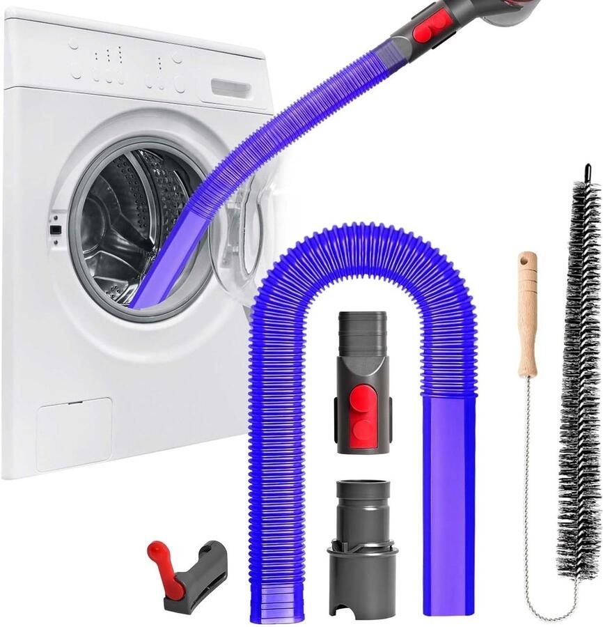 Droogkast Ventilatie Reinigingskit Droger Slang Borstel Droger Ontluchten Flexibele Platte Slang 5 Delig Multicolor