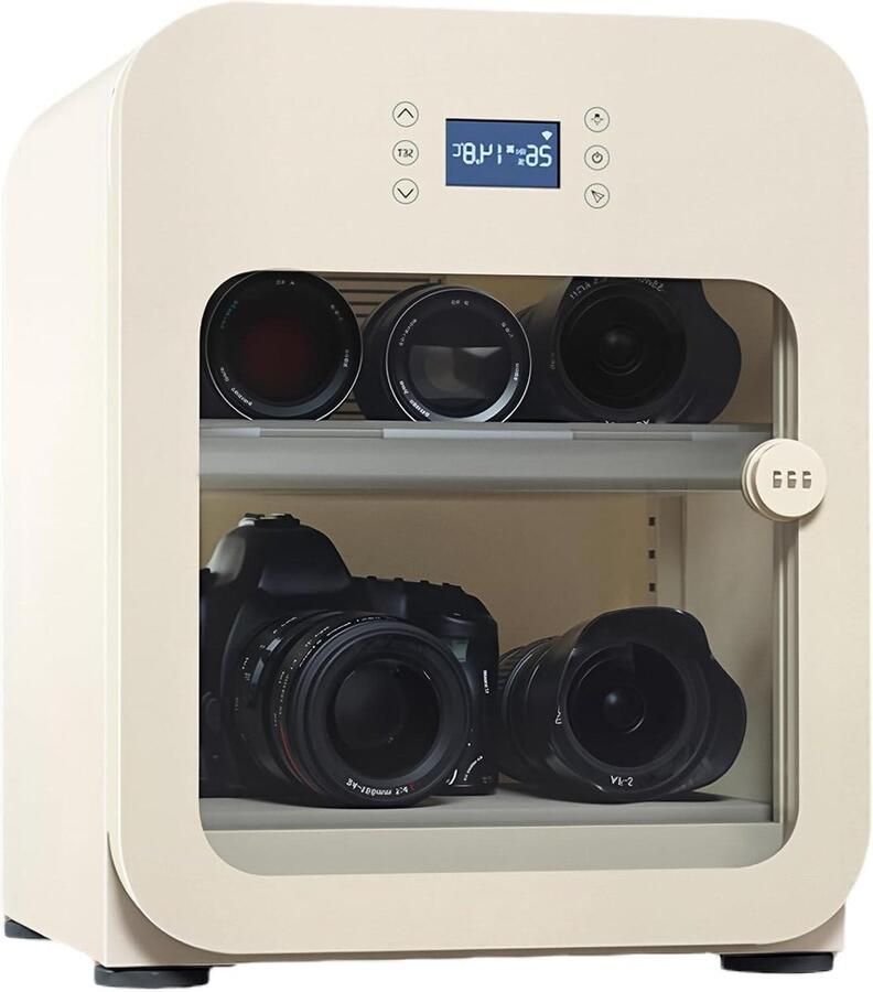 Droogkast Vochtigheidsregeling Kast Apparatuur Beschermen Intelligente Vochtigheidsregeling 30 Liter Wit