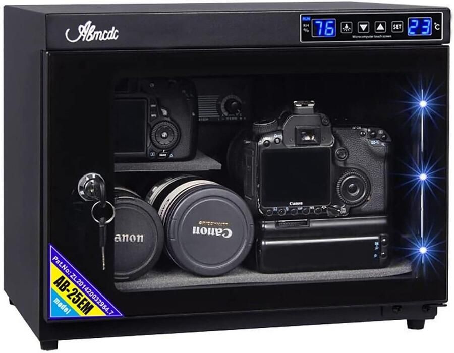 Droogkast voor Vochtbestendigheid en Bescherming van Waardevolle Voorwerpen 25L Elektronische Vochtonttrekker