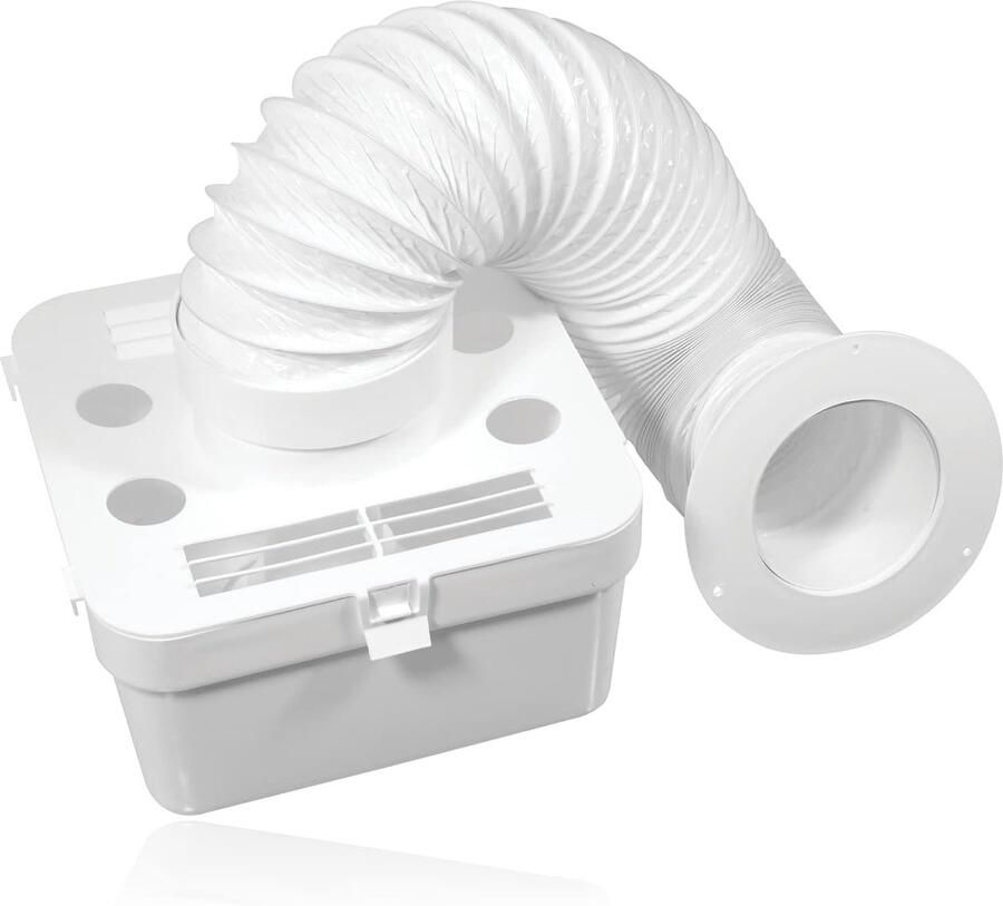 Droogtrommel Condensator Kit Universele Ventilatiepijp Binnen Ventileren Ruimtebesparend Wandmontage 1.5 Meter Slang