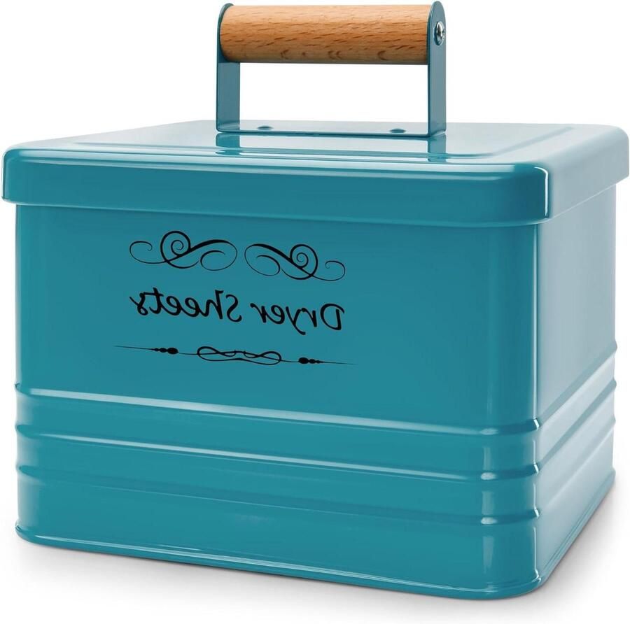 Droogtrommel Vellen Houder Droger Vellen Doos Wasmachine Organiseren Boerderij Stijl 7 x 6 x 5 inch