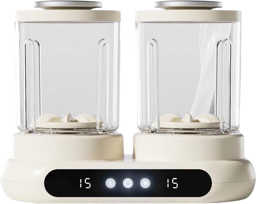 Dubbele wasbeker Kleine wasmachine Hygiënisch wassen Twee aparte compartimenten 2000 ml capaciteit Meerkleurig