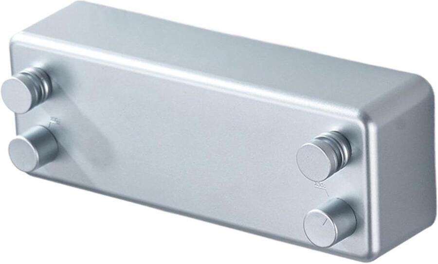 Dubbele Wasdroger Intrekbare Waslijn Kleding Drogen Dubbele Intrekbare Lijnen 23x6.5x2.3cm Zilver