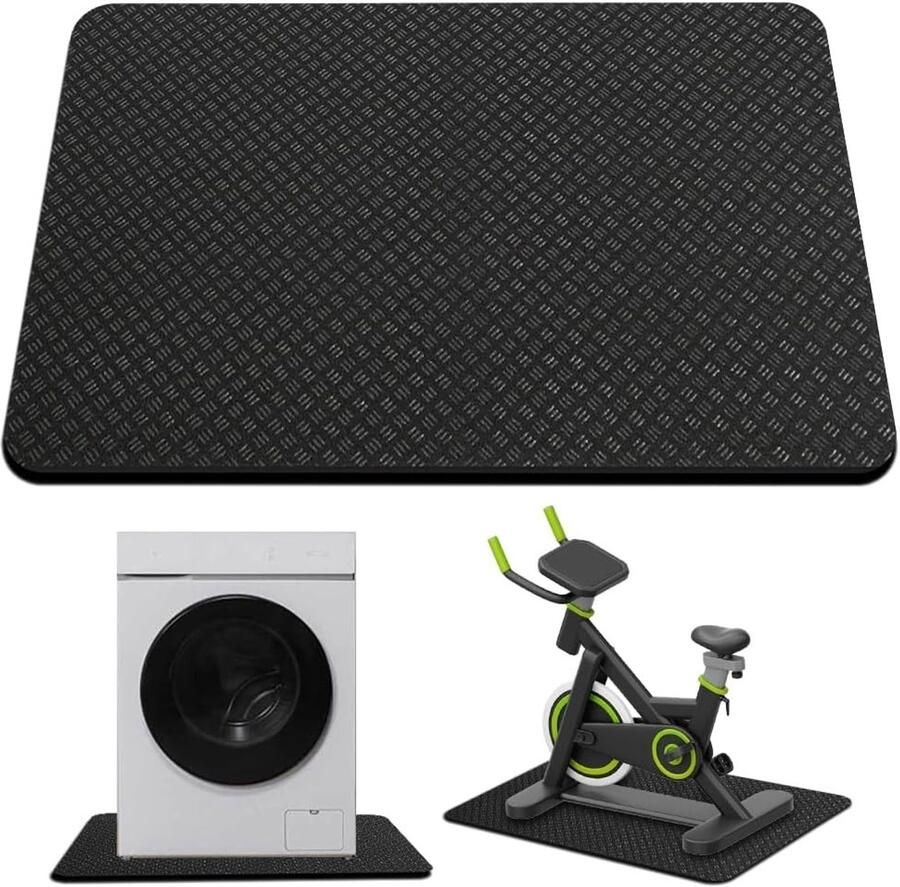 Dubbelzijdige Antivibratiematten voor Wasmachines Vriezers en Droogmachines 60 x 60 cm Slipvaste Silicone Mat voor Stabiliteit en Geluidsreductie