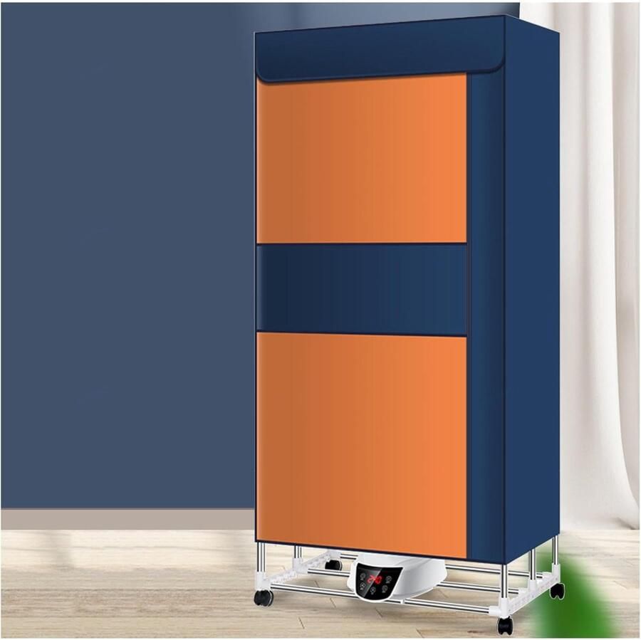 Elektrisch Droogrek Kledingdroger Binnen Snel Kleding Drogen Energiebesparend Model Opvouwbaar Ontwerp Blauw