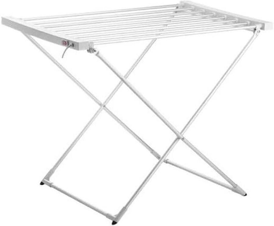 Elektrisch droogrek Kledingdroger Kleding drogen Efficiënte opwarming 73 x 94 x 525 cm Zilverkleurig