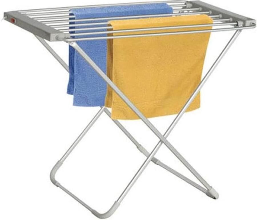 Elektrisch droogrek Wasdroger rek Kleding drogen Laag stroomverbruik 55x95x75cm Grijs