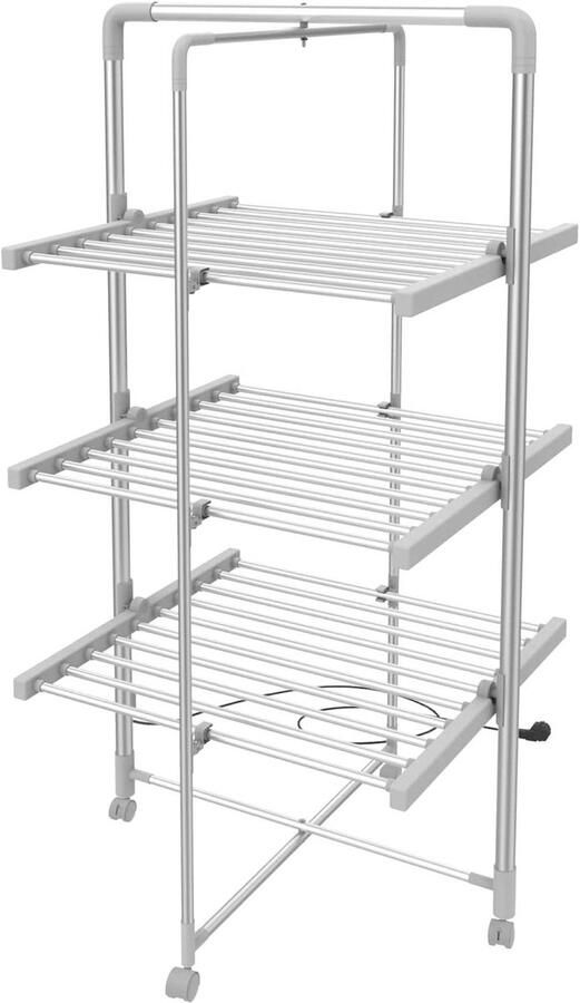 Elektrisch Wasrek Verwarmd Droogrek Was Drogen Sneldrogend 143 x 72 x 9 cm Wit