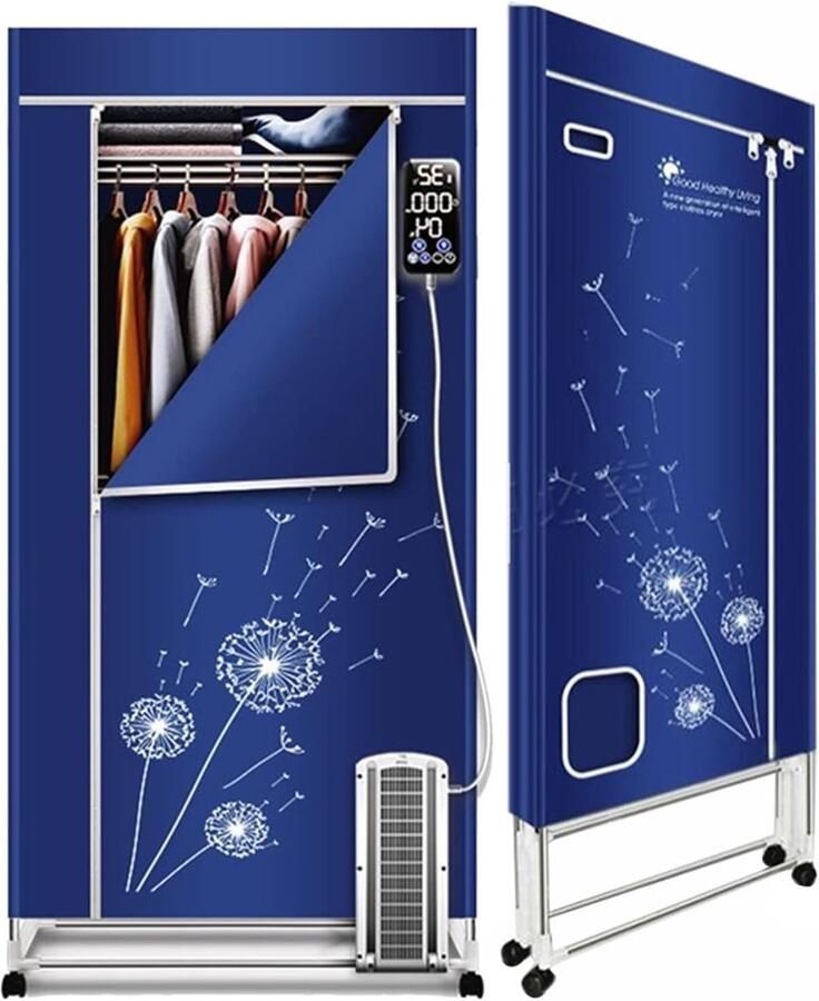 Elektrisch Wasrek Kledingdroger Snel Kleding Drogen 3 Lagen Opvouwbaar 170 cm Hoog Grijs