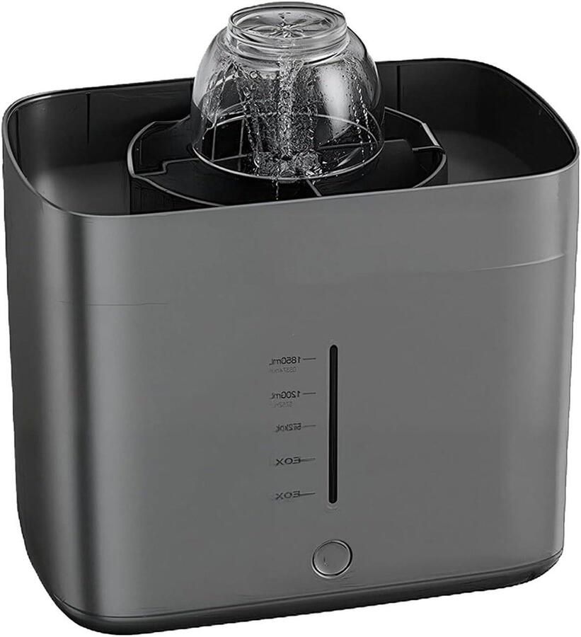 Elektrische Glazenreiniger Automatische Kopjeswasser Snel Servies Reinigen Dynamische Waterstralen 18 Liter Reservoir Grijs