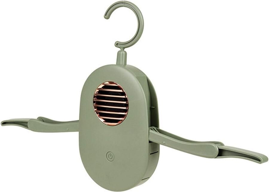 Elektrische Kleding Droger Mini Wasmachine Hanger Snel Kleding Drogen Hete Lucht Natuurlijke Wind 410g Lichtgewicht Groen