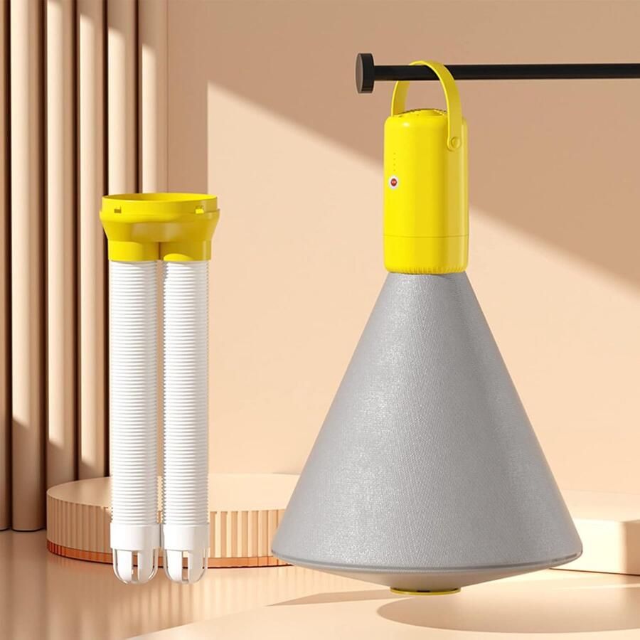 Elektrische Kleding Droger Wasdroger Lucht Snel Kleding Drogen Energiebesparend Ontwerp Compact Formaat Geel