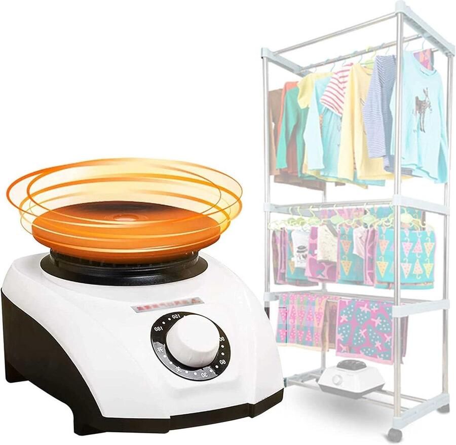 Elektrische Kledingdroger Draagbare Droger Snel Kleding Drogen Met Afstandsbediening 15 Kg Capaciteit Wit