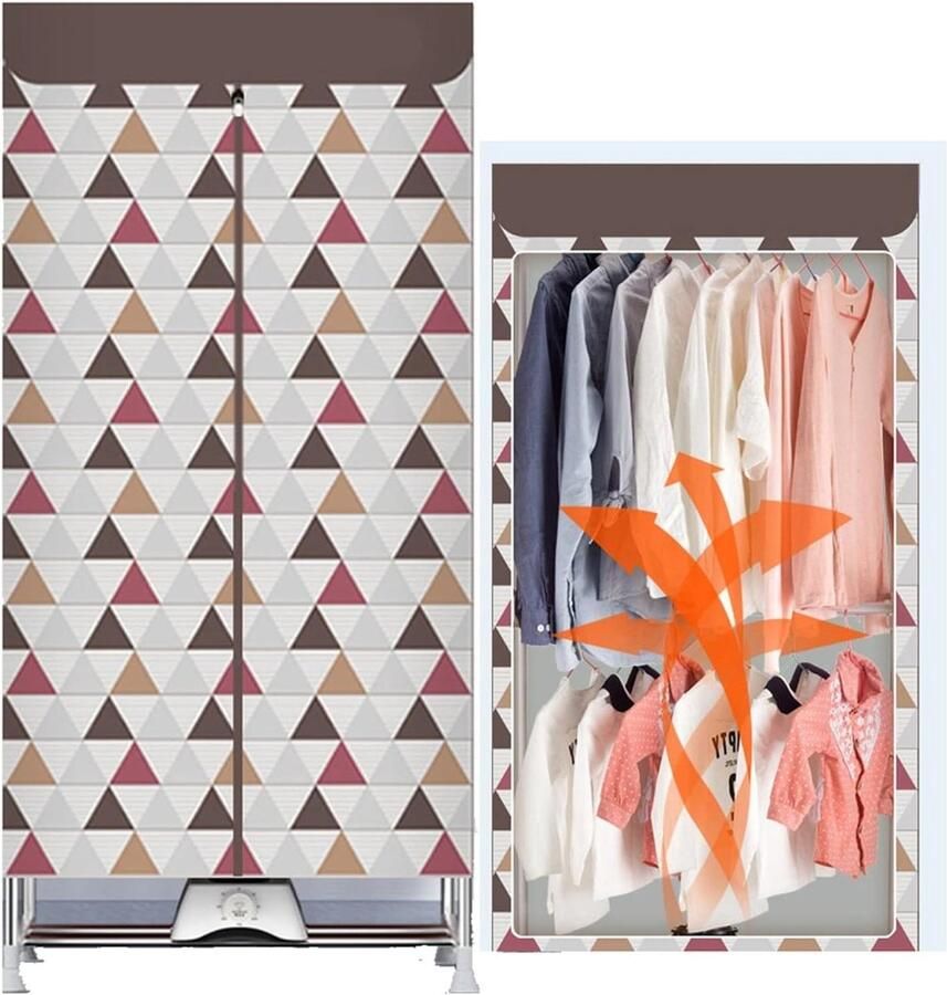 Elektrische Kledingdroger Draagbare Droger Snel Kleding Drogen Roestvrijstalen Frame 135 cm Hoog Meerdere kleuren