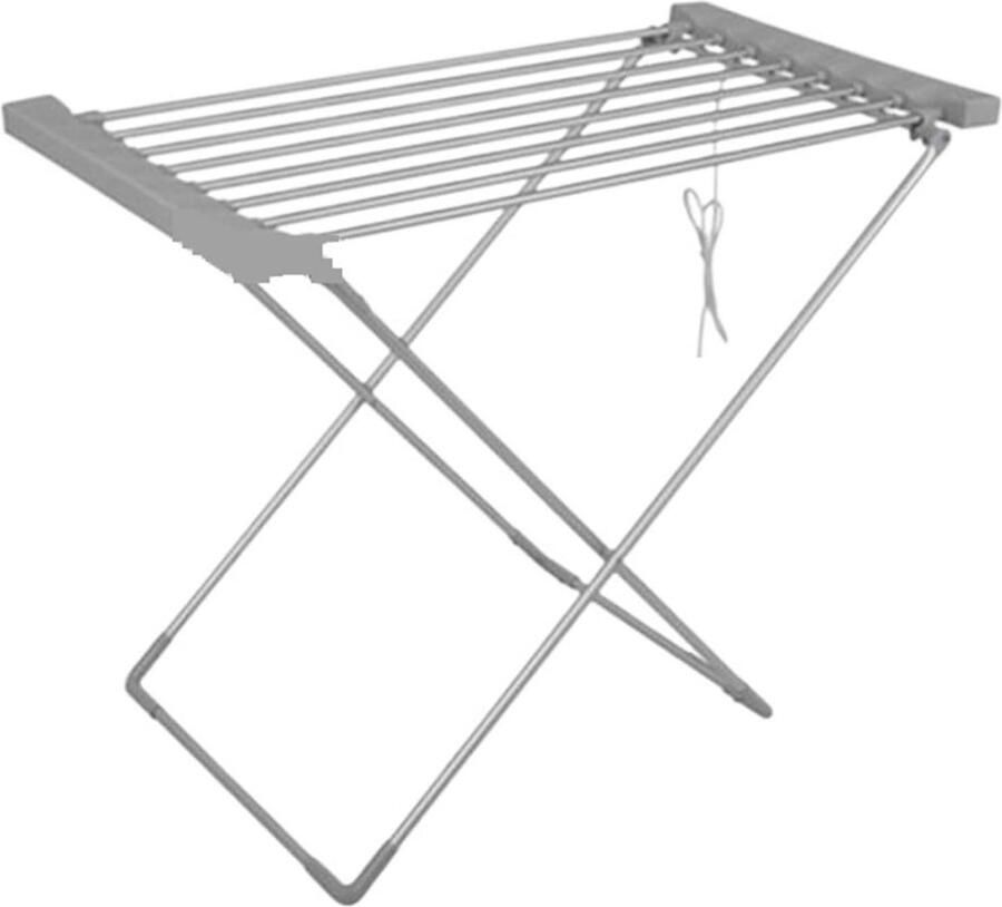 Elektrische Kledingdroger Droogmolen Droogrek Kleding Drogen Energiezuinig 95 x 50 x 74 cm Zilver