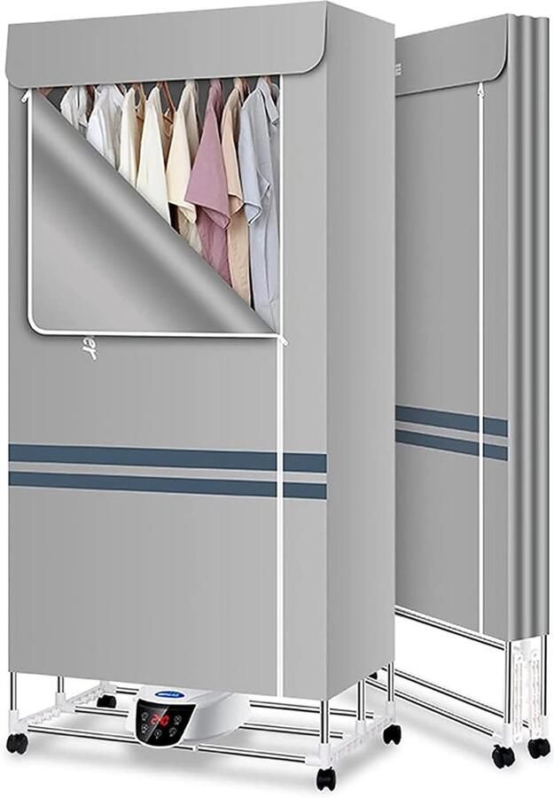 Elektrische Kledingdroger Droogrek Efficiënt Drogen Opvouwbaar 3 Tier 148x75x50cm A