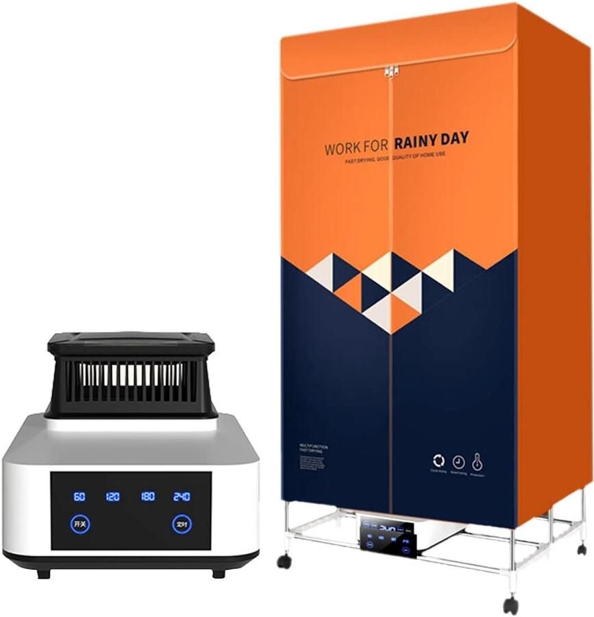 Elektrische kledingdroger Wasdroger Snel kleding drogen Opvouwbaar ontwerp Grote capaciteit Oranje
