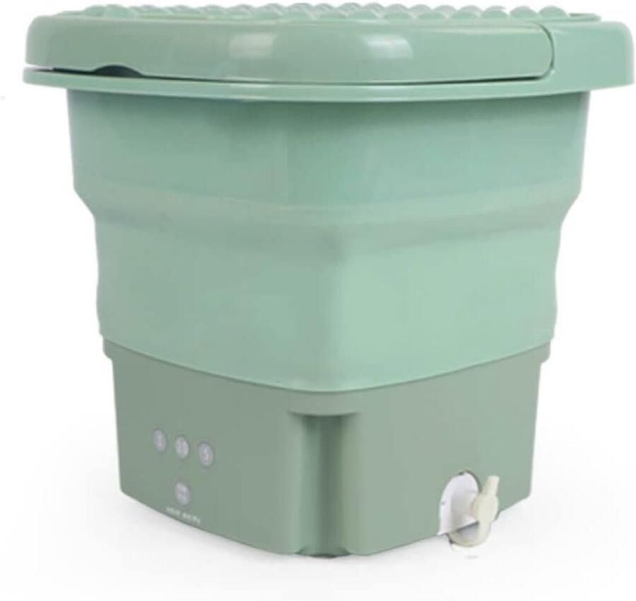 Elektrische Mini Wasmachine Opvouwbare Wasmachine Kleine Wasjes Simuleert Handwassen Compact Formaat Paars