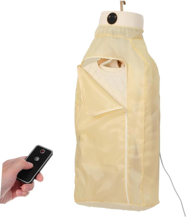 Elektrische Reisdroger Mini Kledingdroger Snel Kleding Drogen Stille Werking 28 cm Wit