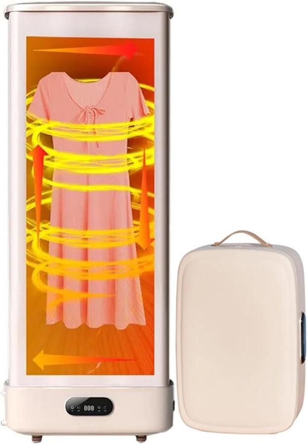 Elektrische Wasdroger Draagbaar Droogrek Snel Kleding Drogen Opvouwbaar En Efficiënt 8 Kg Capaciteit Roze