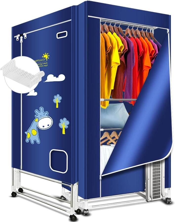Elektrische Wasdroger Kledingdroger Kleding Drogen Intelligente Temperatuurregeling 15 kg Capaciteit Kaki