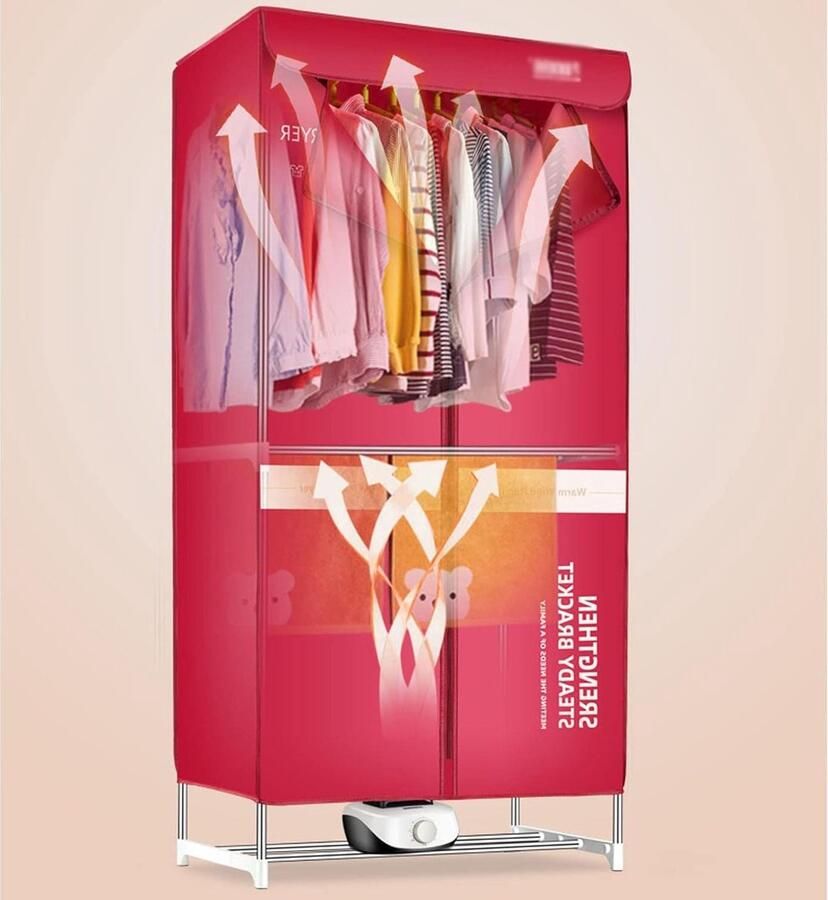 Elektrische Wasdroger Kledingdroger Kleding Drogen Stille Werking 15 kg Capaciteit Wit