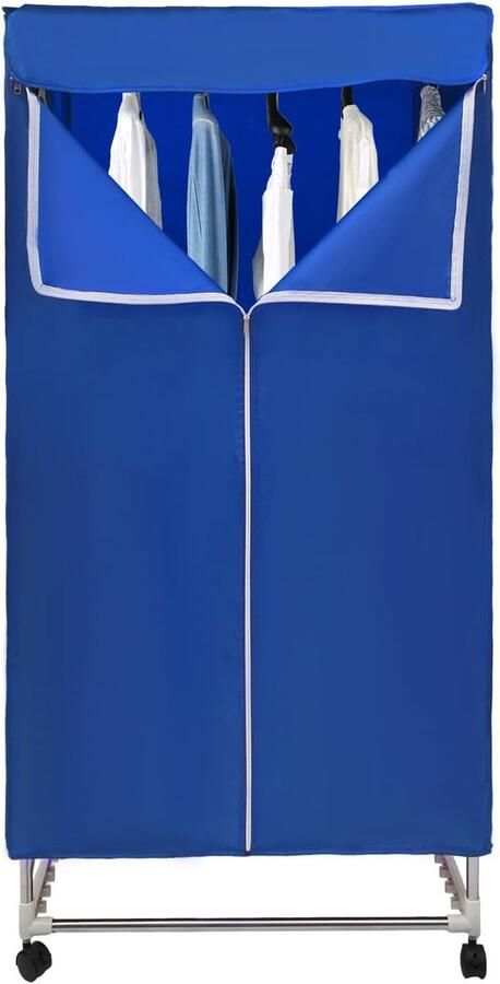 Elektrische Wasdroger Kledingdroger Snel Kleding Drogen Met Afstandsbediening 30 kg Capaciteit Blauw