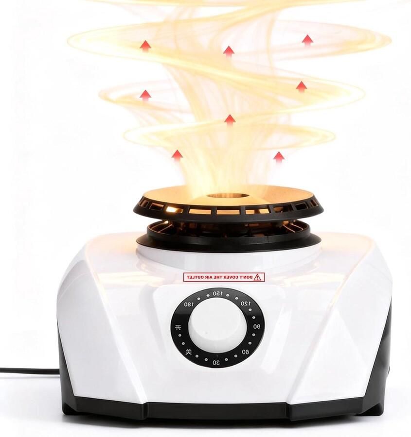 Elektrische Wasdroger Kledingdroger Verwarming Kleding Drogen Brandwerend Materiaal 1200w Wit