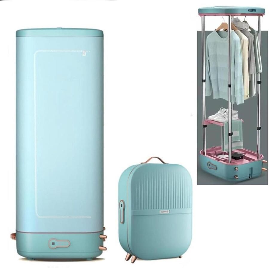 Elektrische Wasdroger Mini Droger Kast Snel Kleding Drogen Draagbaar Opvouwbaar 300 Liter Capaciteit Wit