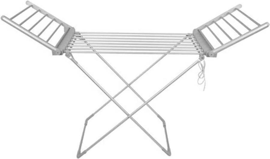 Elektrische Wasdroger Vouwbare Droogmolen Snel Kleding Drogen Constante Temperatuur 147 cm Hoog Zilver