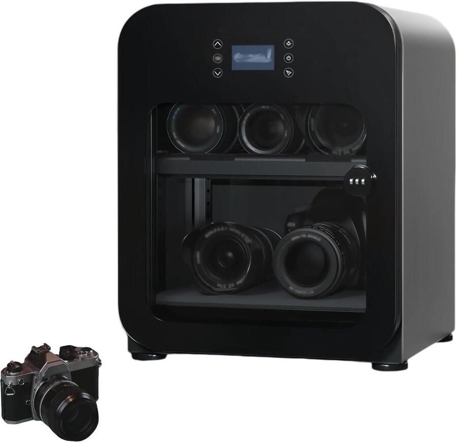 Elektronische Droogkast Vochtbestendige Opslag Camera Apparatuur Beschermen Automatische Ontvochtiging 30L Capaciteit Zwart