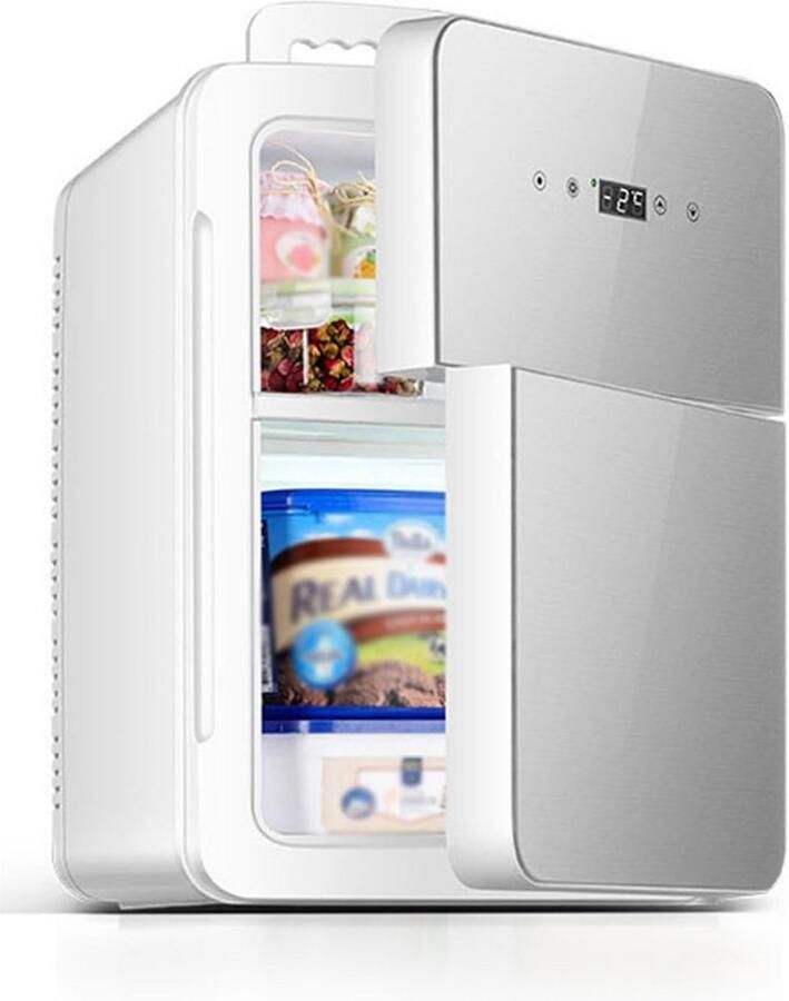 Energiezuinige Minikoelkast met Dubbele Deur en Vriezer voor Thuis of Kantoor