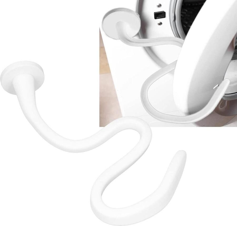 Flexibele Magnetische Wasmachine Deurhouder Houd de Deur van de Wasmachine Open Voorkom Beschimmeld Wit