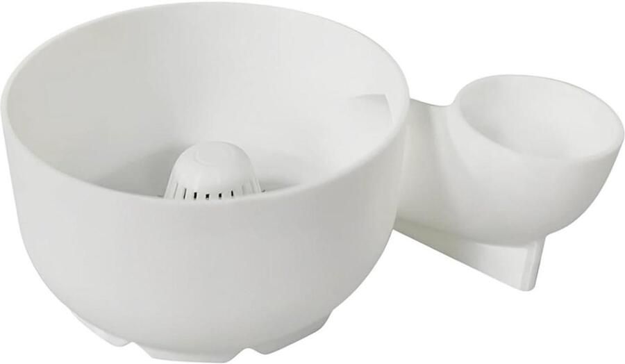 Fruit Waskom Spinner Bessen Wasmachine Salade Bereiden 4-in-1 Zelfroterend 20 x 13.5 x 7.5 cm Wit