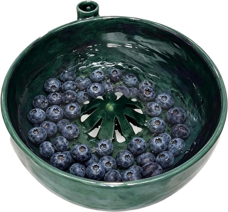 Fruit Wasmachine Zeef Kom Keuken Voorbereiding Gelijkmatige Waterdruk 15x15x8 cm Bosgroen