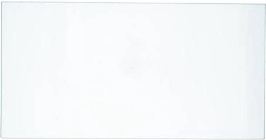 Glazen afdekplaat voor vriezer 410x210mm 3mm dik transparant