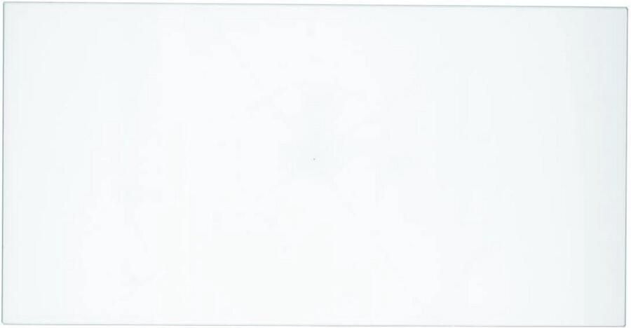 Glazen afdekplaat voor vriezer 410x210mm 3mm dik transparant