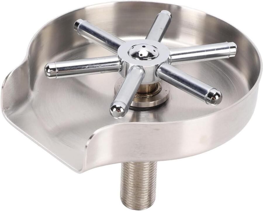 Glazen Spoelmachine Beker Reiniger Moeiteloos Afspoelen Krachtige Jetspray 115 Mm Opening Zilverkleurig